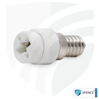 Universal Adapter Licht | G9 Sockel auf E14 Fassung