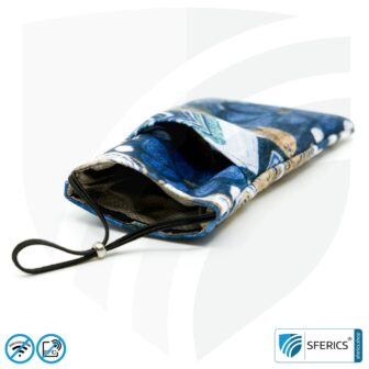 Handyhülle eWall für das Smartphone | FELIX.BLAU | Anti Elektrosmog inkl. 5G | 3in1 Schutz inkl. RFID Blocker | Handytasche für iPhone, Android, ... | XL