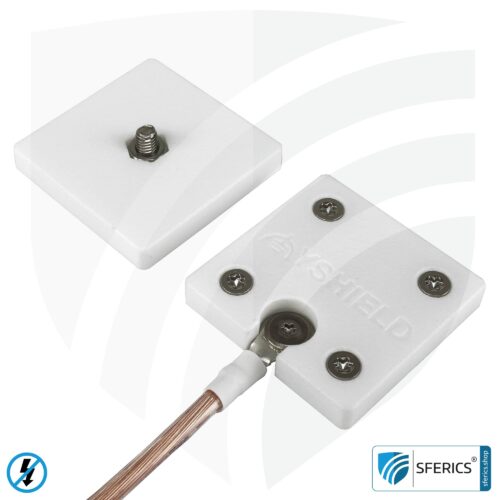 Mobile Erdungsplatte | zur Erdung von Baldachin, Bodenunterlage, Zelt, Schlafsack, Bettwäsche, Decke, u.v.m. | GCS