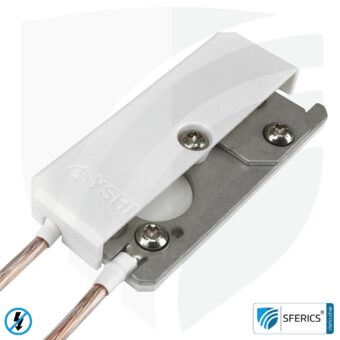 Erdungsgehäuse, stationär | Erdung abgeschirmter Flächen | Innenräume und Außenbereich 40 x 80 mm