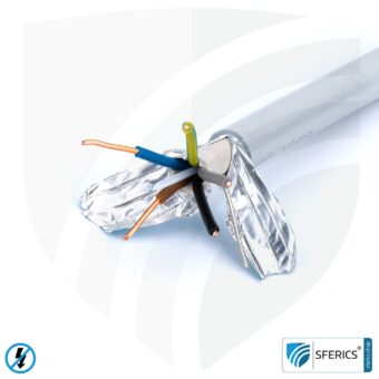 (N)HXMH(St)-J 5x 1,5 mm² geschirmtes Verlegekabel | halogenfrei | weichmacherfrei | Elektrokabel zur Abschirmung elektrischer Wechselfelder NF