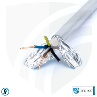 (N)HXMH(St)-J 5x 2,5 mm² geschirmtes Verlegekabel | halogenfrei | weichmacherfrei | Elektrokabel zur Abschirmung elektrischer Wechselfelder NF