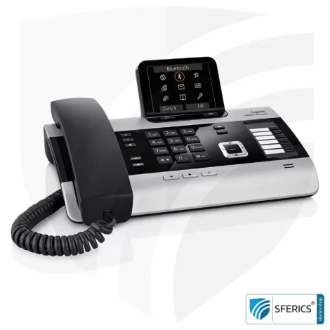 GIGASET DX800A Telefon, kabelgebunden | strahlungarm durch ECO DECT+ | analog, digital, VoIP, Anrufbeantworter