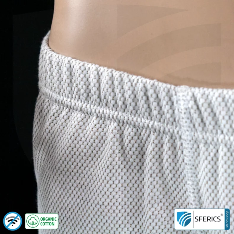 Abschirmendes ANTIWAVE Shorts für Herren | Schutz bis zu 30 dB vor HF Elektrosmog (Handy, WLAN, LTE) | Ideal für elektrosensible Menschen