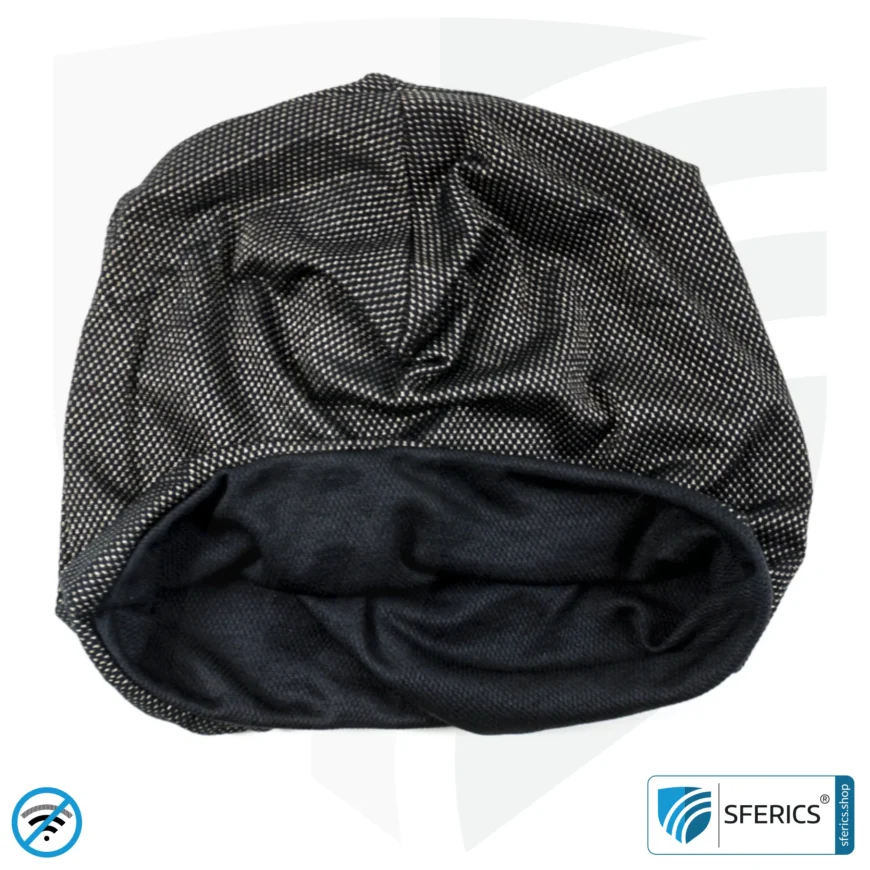 ANTIWAVE abschirmende Mütze Beany | Schutz vor Elektrosmog HF mit Wirkungsgrad bis 99,9 % (Handy, WLAN, LTE) | 5G ready!