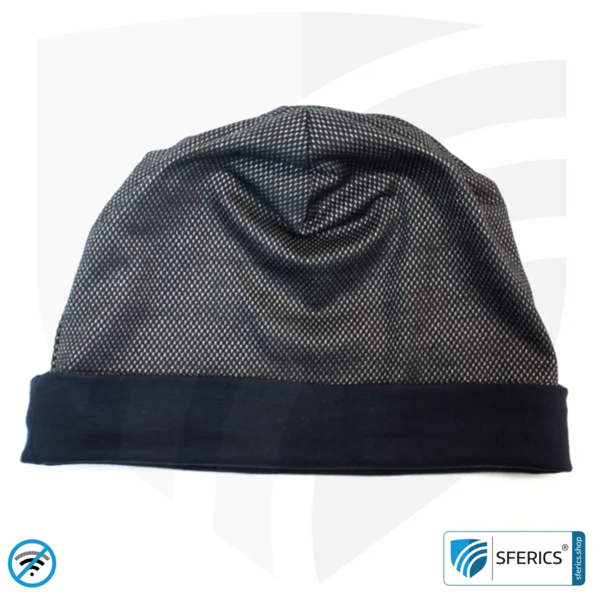 ANTIWAVE abschirmende Mütze Beany | Schutz vor Elektrosmog HF mit Wirkungsgrad bis 99,9 % (Handy, WLAN, LTE) | 5G ready!