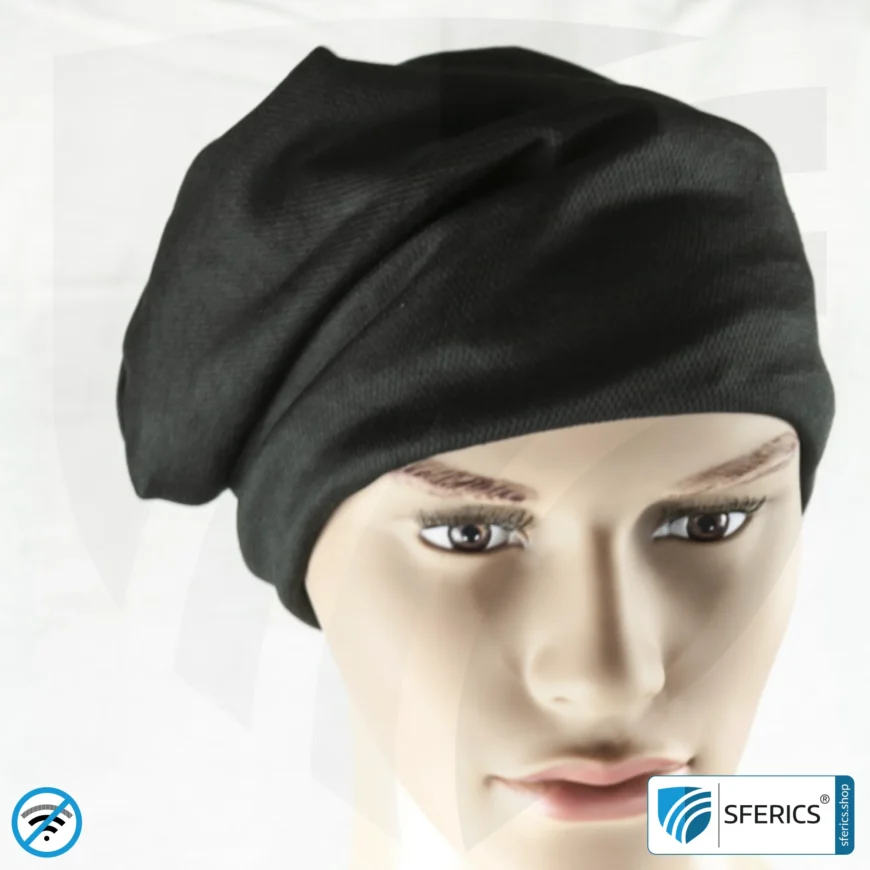 ANTIWAVE abschirmende Mütze Beany | Schutz vor Elektrosmog HF mit Wirkungsgrad bis 99,9 % (Handy, WLAN, LTE) | 5G ready!