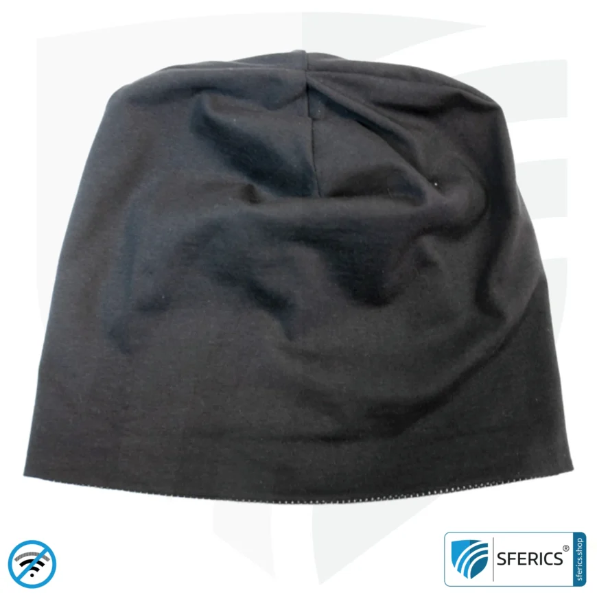 ANTIWAVE abschirmende Mütze Beany | Schutz vor Elektrosmog HF mit Wirkungsgrad bis 99,9 % (Handy, WLAN, LTE) | 5G ready!
