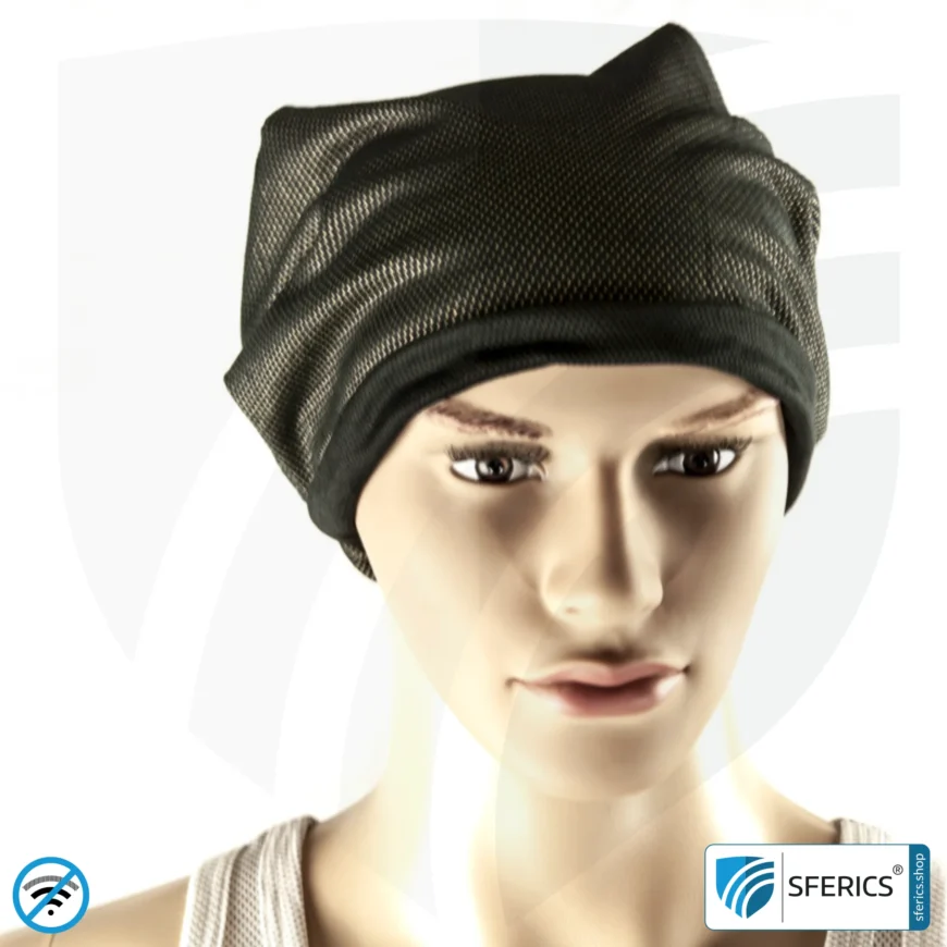 ANTIWAVE abschirmende Mütze Beany | Schutz vor Elektrosmog HF mit Wirkungsgrad bis 99,9 % (Handy, WLAN, LTE) | 5G ready!