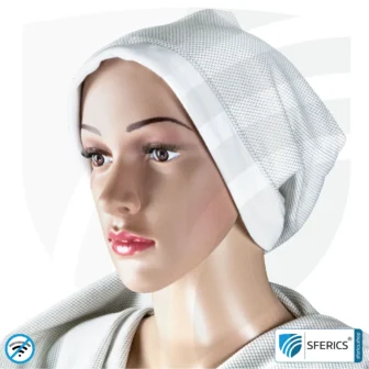 Produkte in Aktion 34 ANTIWAVE abschirmende Mütze Beany | Schutz vor Elektrosmog HF mit Wirkungsgrad bis 99,9 % (Handy, WLAN, LTE) | 5G ready!