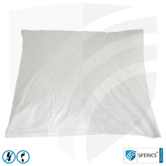 Kissenbezug Standard | 80 x 80 cm | Abschirmung niederfrequenter elektrischer Wechselfelder | ermöglicht Erdkontakt* | Nicht geeignet zur Abschirmung von WLAN, LTE, 5G, usw.!