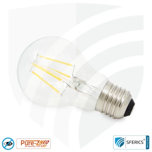 4,2 Watt LED Filament Pure-Z NEO | Hell wie 38 Watt, 400 Lumen | CRI 97 | flimmerfrei | warmweiß | E27