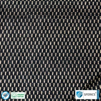 NEW ANTIWAVE OC Abschirmstoff | schwarz | Ideal für Bekleidung und Unterbekleidung | HF Schirmdämpfung gegen Elektrosmog bis 33 dB | 5G ready!
