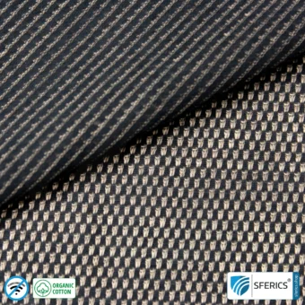 NEW ANTIWAVE OC Abschirmstoff | schwarz | Ideal für Bekleidung und Unterbekleidung | HF Schirmdämpfung gegen Elektrosmog bis 33 dB | 5G ready!