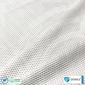 NEW ANTIWAVE OC Abschirmstoff | Ideal zur Herstellung von Bekleidung und Unterbekleidung | hellgrau | HF Schirmdämpfung gegen Elektrosmog bis 33 dB | 5G ready!