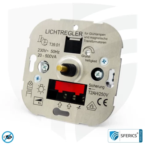 LED Dimmer | Lichtregler für dimmbare 230 Volt LED Lampen | Phasenanschnittdimmer als Dimmereinsatz (TRIAC)