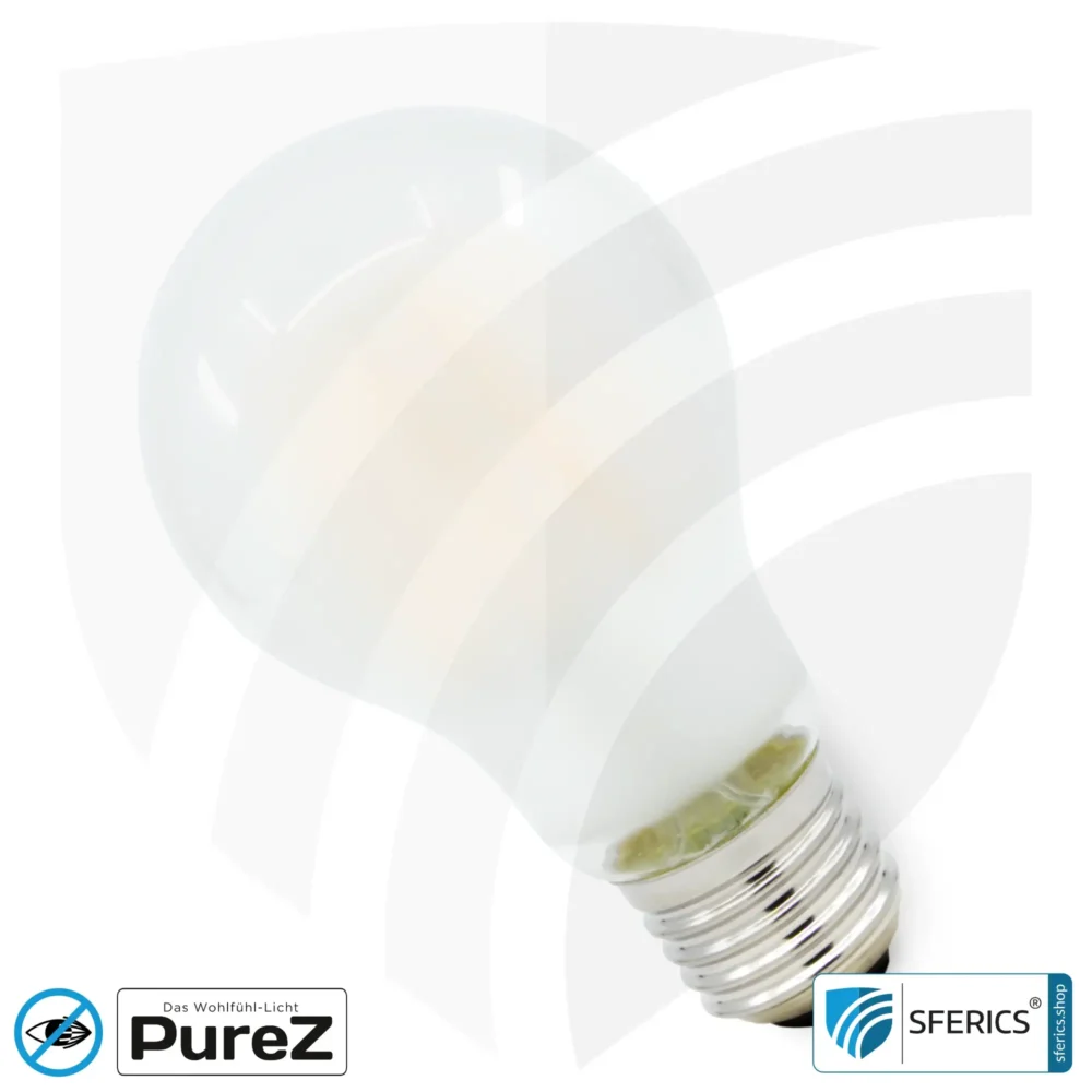 6,4 Watt LED Filament Pure-Z NEO | Hell wie 55 Watt, 650 Lumen | CRI 97 | flimmerfrei | warmweiß | E27 | matt